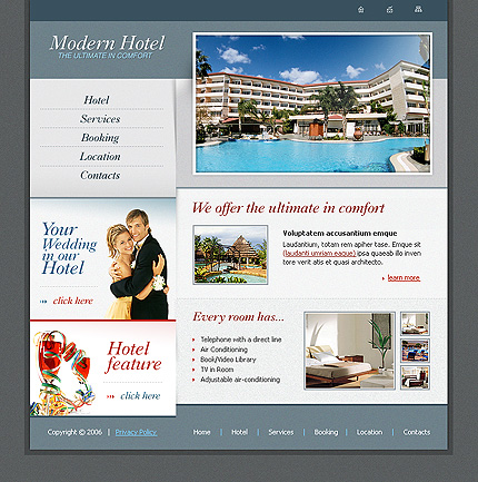 Hotel Web Design Template