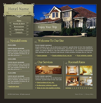 Hotel Web Design Template
