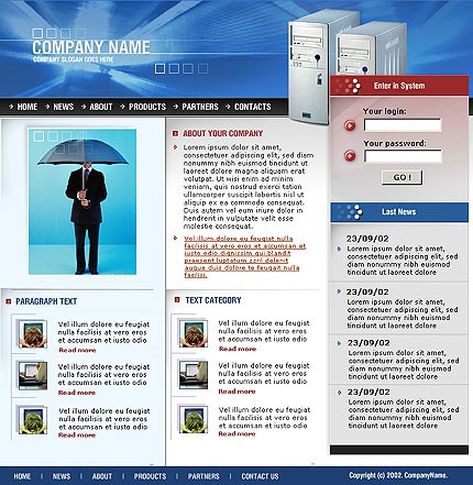 business&nbsp;site template