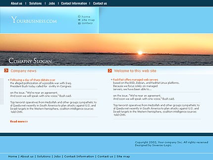 business&nbsp;site template