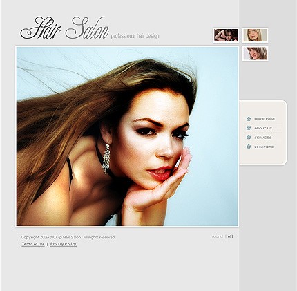 hair&nbsp;site template