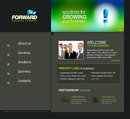 forward&nbsp;site template