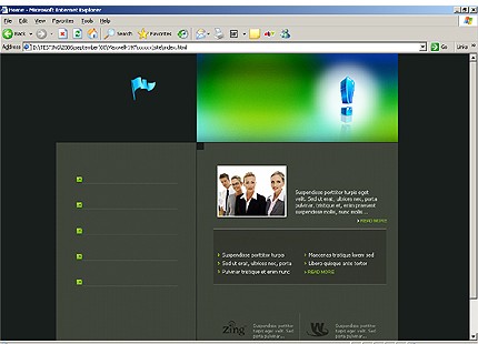 forward&nbsp;site template