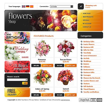 online&nbsp;site template