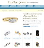 Jewelry web site template 12140