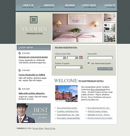 Hotel Web Design Template