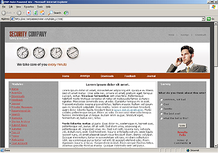 security&nbsp;site template