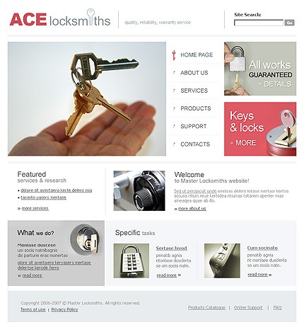 locksmith&nbsp;site template