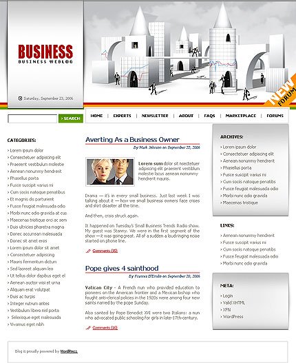 business&nbsp;site template