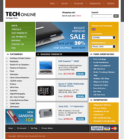 online&nbsp;site template