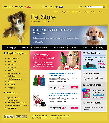 online&nbsp;site template