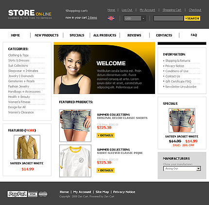 online&nbsp;site template