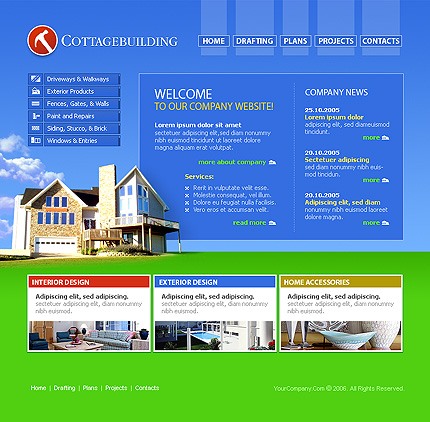 cottage&nbsp;site template