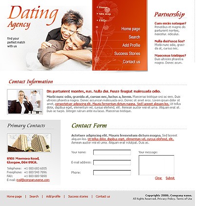 Template #12510, Photoshop Content Page Screenshot