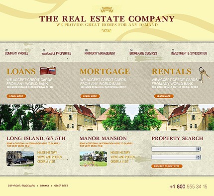 Real Estate Web Design Template