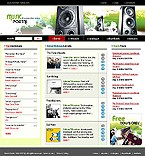 Music web site template 12789