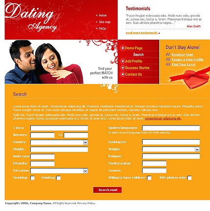 Template #12877, Photoshop Content Page Screenshot