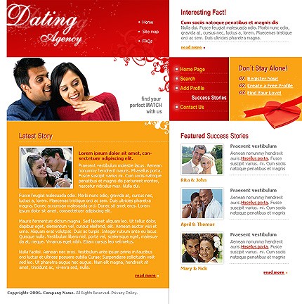 Template #12877, Photoshop Content Page Screenshot