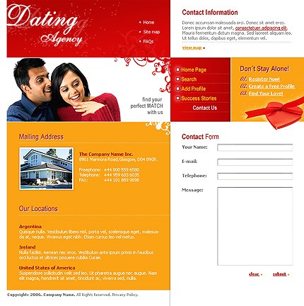 Template #12877, Photoshop Content Page Screenshot