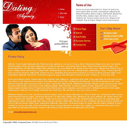 Template #12877, Photoshop Content Page Screenshot