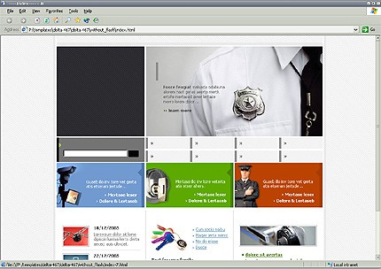 security&nbsp;site template