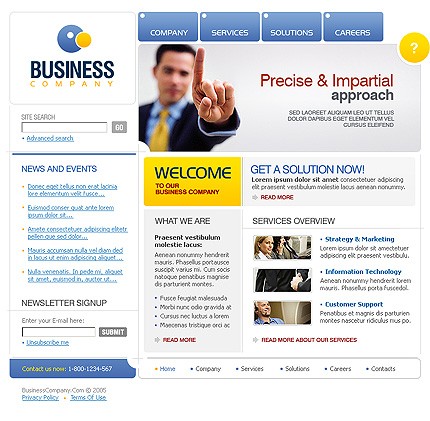 business&nbsp;site template