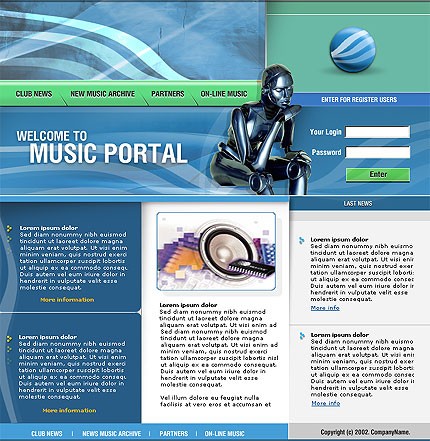 portal&nbsp;site template