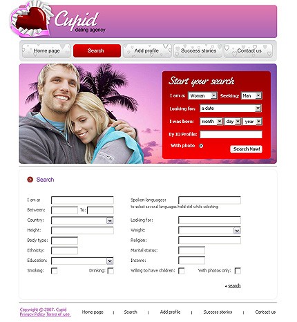 Template #13086, Photoshop Content Page Screenshot
