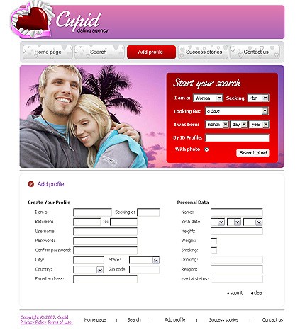 Template #13086, Photoshop Content Page Screenshot