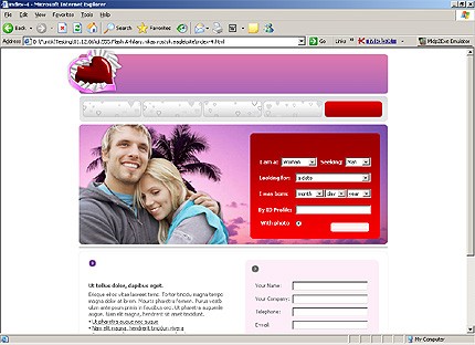 Template #13086, Html Content Page Screenshot