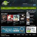 Music web site template 13316