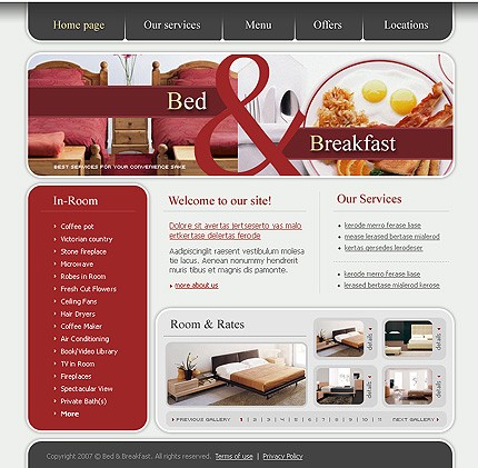bed&nbsp;site template