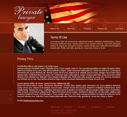 law&nbsp;site template