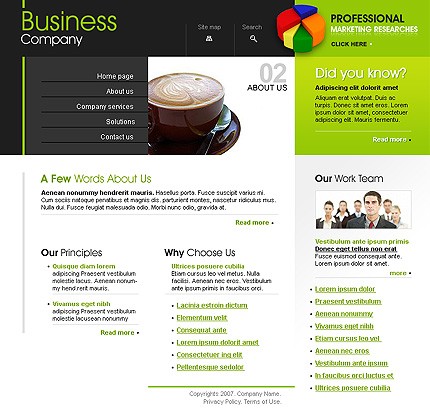 business&nbsp;site template