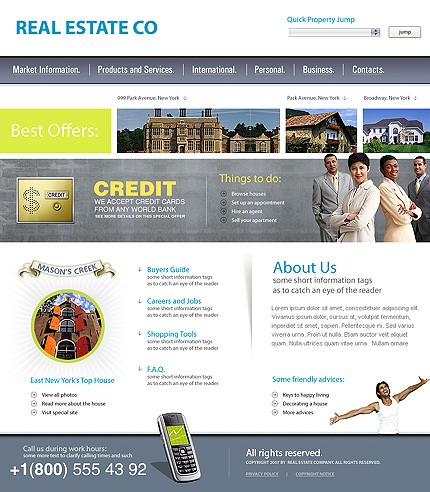 Real Estate Web Design Template