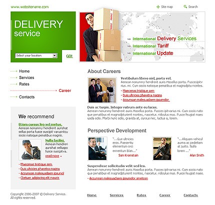 delivery&nbsp;site template