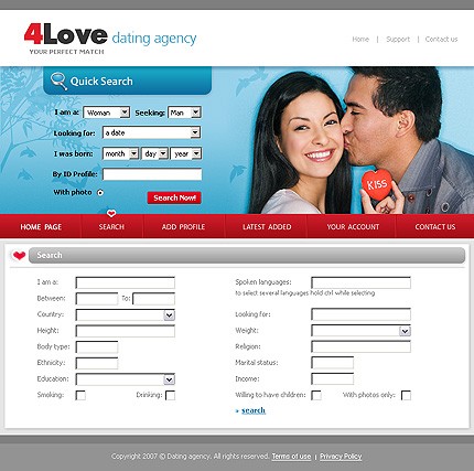 Template #14110, Photoshop Content Page Screenshot