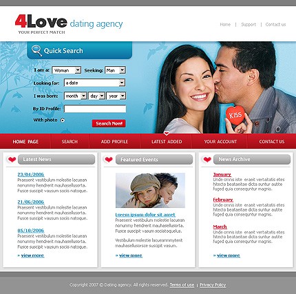 Template #14110, Photoshop Content Page Screenshot