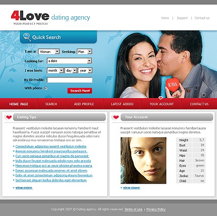 Template #14110, Photoshop Content Page Screenshot
