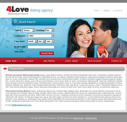 Template #14110, Photoshop Content Page Screenshot