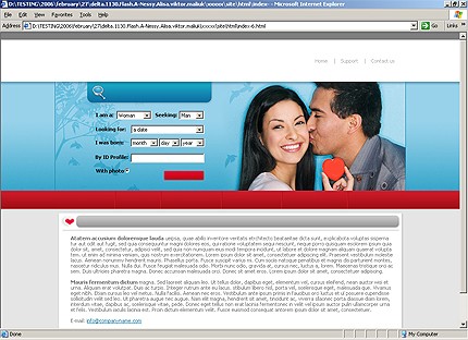 Template #14110, Html Content Page Screenshot