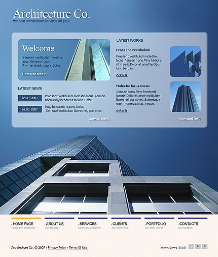 architecture&nbsp;site template