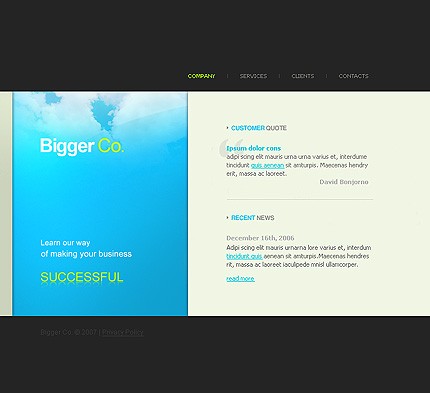 bigger&nbsp;site template