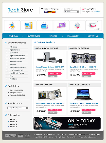 tech&nbsp;site template