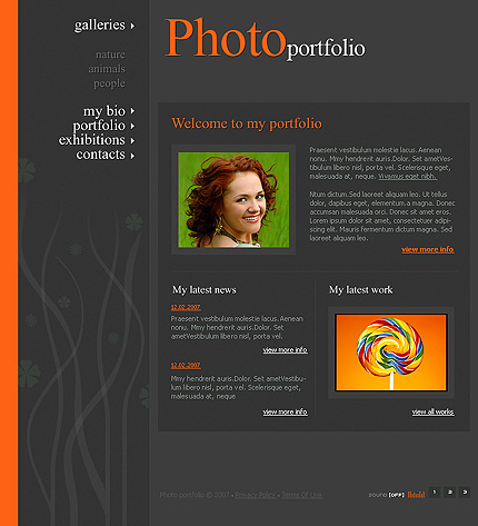 photo&nbsp;site template