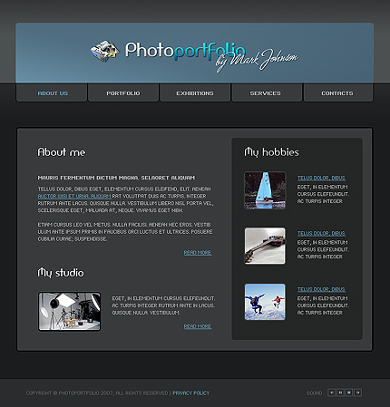 photo&nbsp;site template