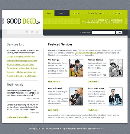 good&nbsp;site template