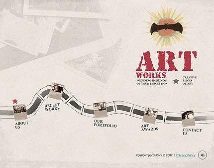 art&nbsp;site template