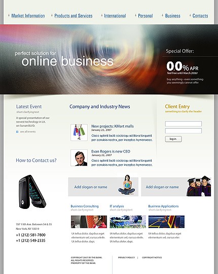 online&nbsp;site template