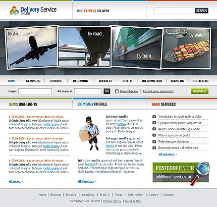 delivery&nbsp;site template